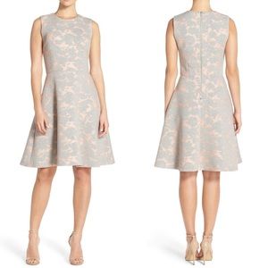 Maggy London Burnout Fit & Flare Dress - size 4
